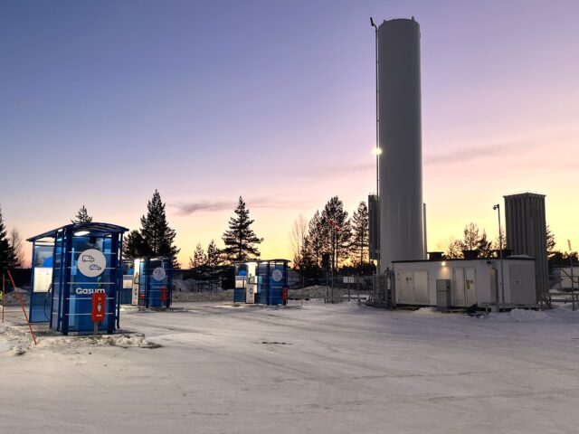 LCBG tankstation fordonsgas biogas biomethane Bio-LNG